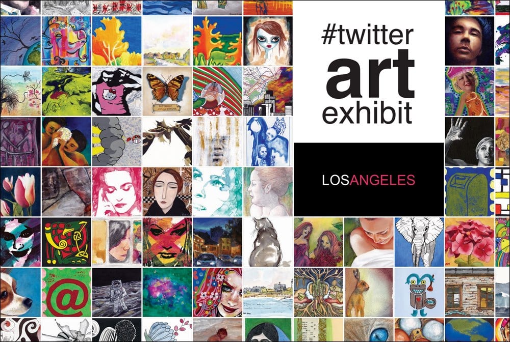 Twitter art exhibit 2013 flyer