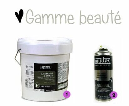 vernis-gamme art peinture liquitex