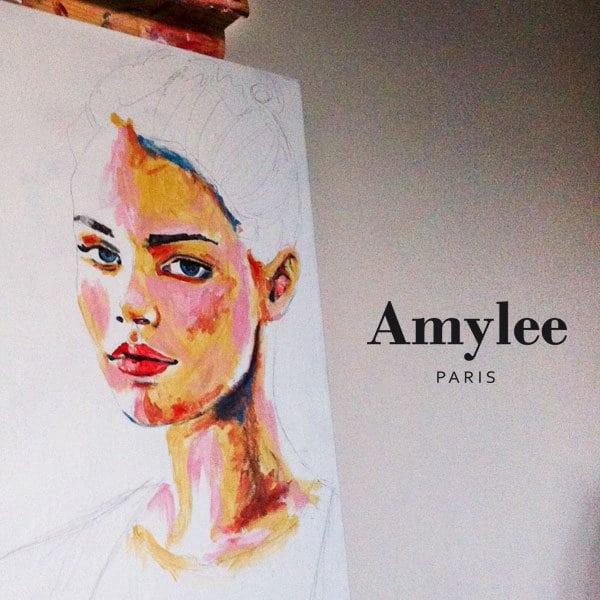 peinture tableau portrait art amylee