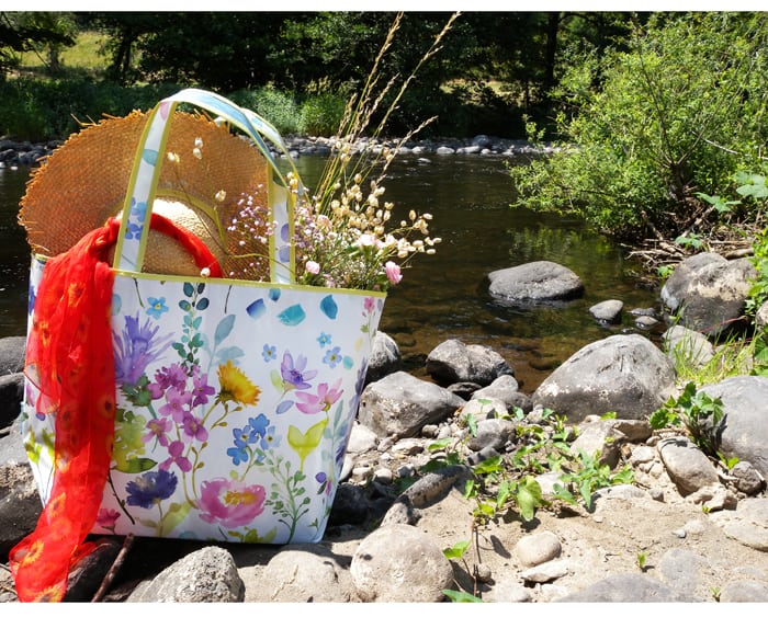 bag, bluebellgray, flowers, art, colours