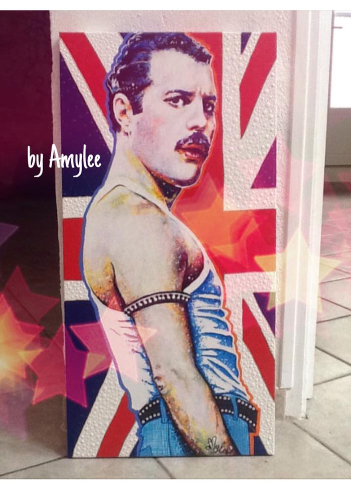 art amylee peinture tableau freddi mercury