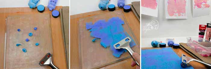 gelli print plate maison tutoriel art blog