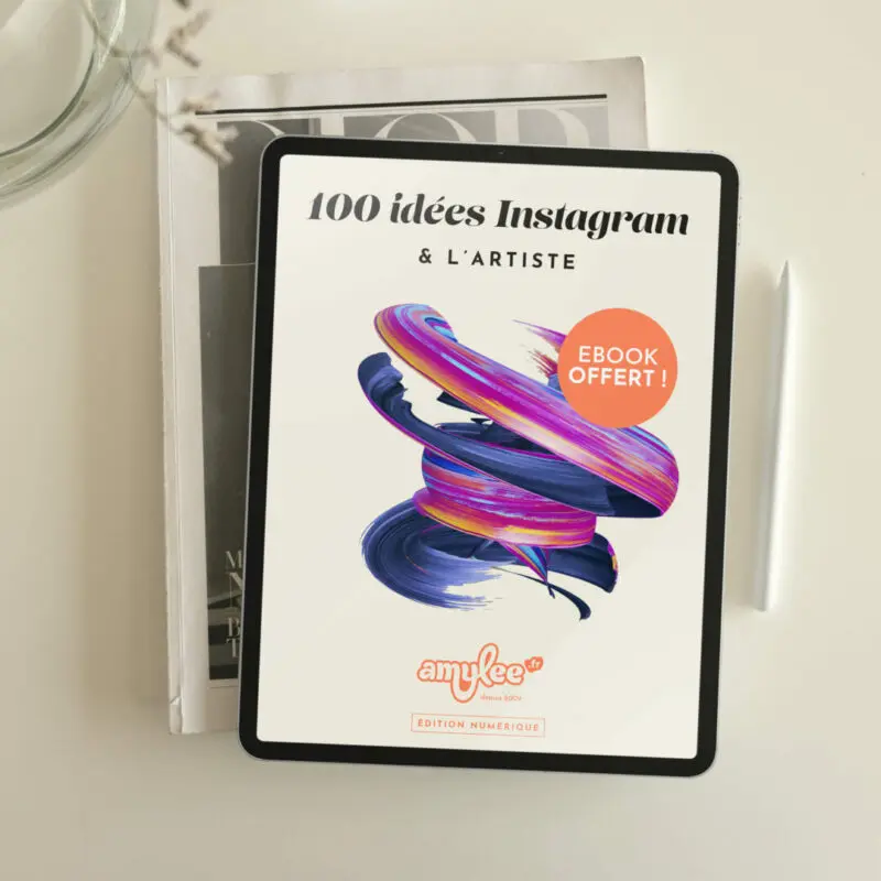 instagram ebook livre artistes conseil guide méthodes outils vivre art carrière professionnelle amylee.fr