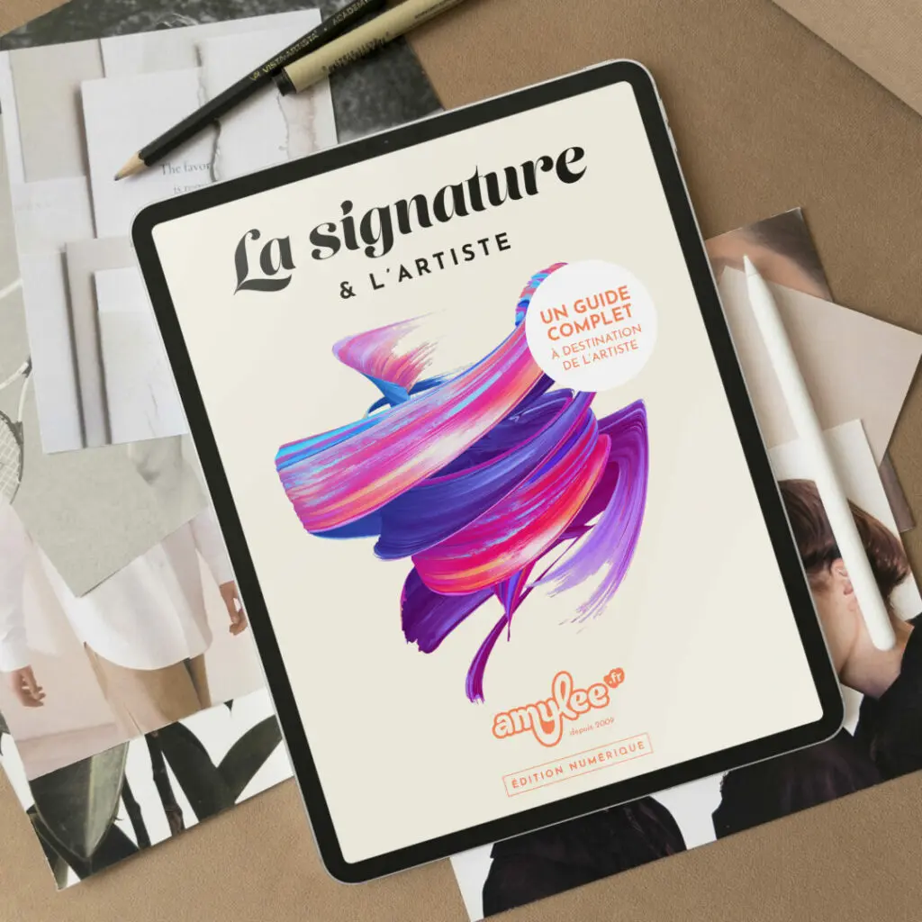 vivre son art signature artiste guide numérique ebook conseil formation peintre sculpteur peinture