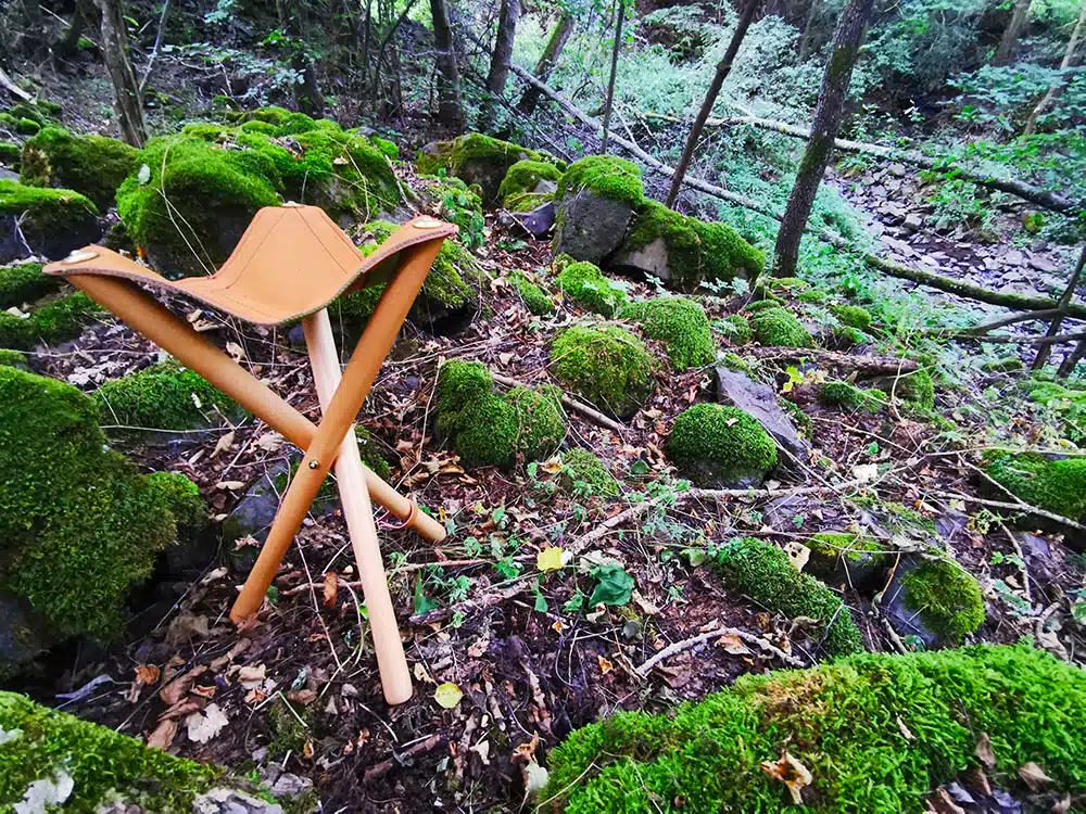 tabouret pliable artiste extérieur plein air